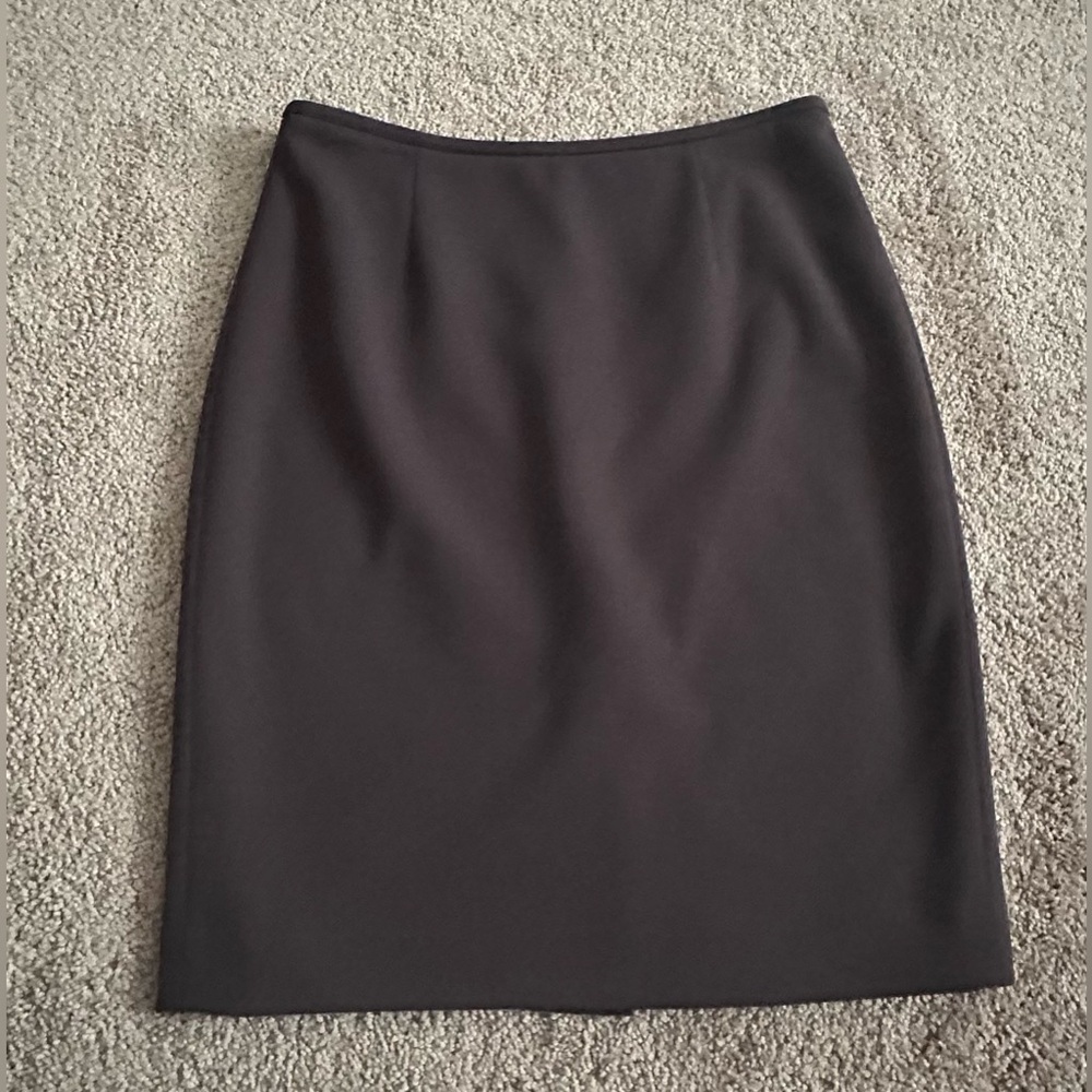 Calvin Klein Chocolate Brown Pencil Skirt - 6P